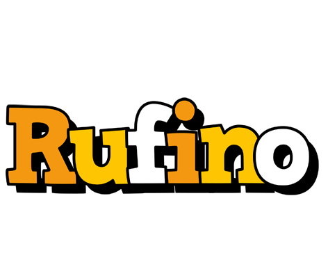 Rufino cartoon logo