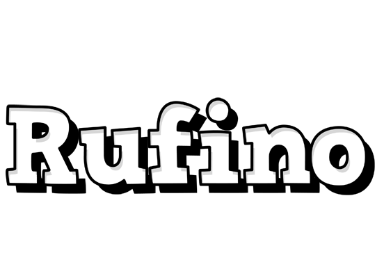 Rufino snowing logo