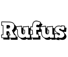 Rufus snowing logo