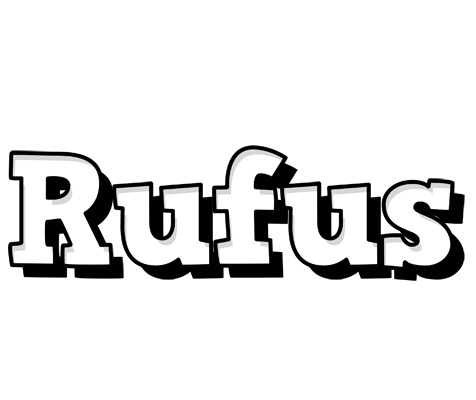 Rufus snowing logo