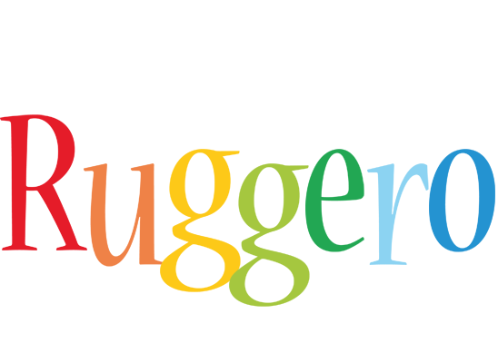 Ruggero birthday logo
