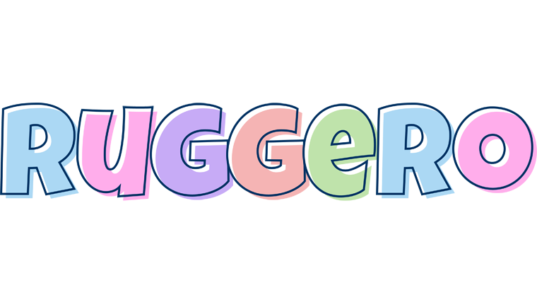 Ruggero pastel logo