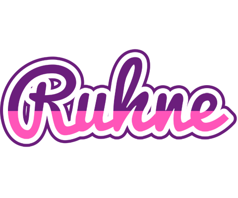 Ruhne cheerful logo