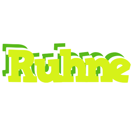 Ruhne citrus logo