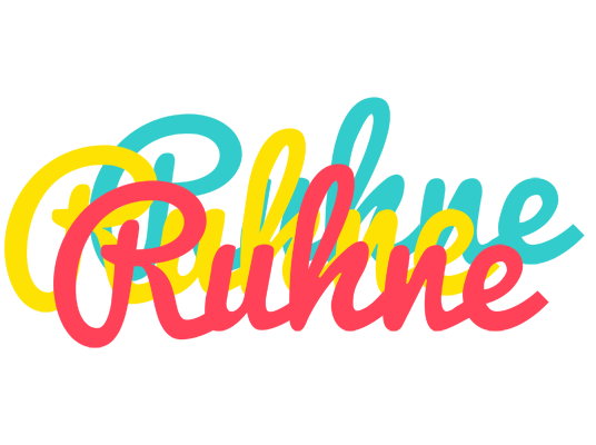 Ruhne disco logo