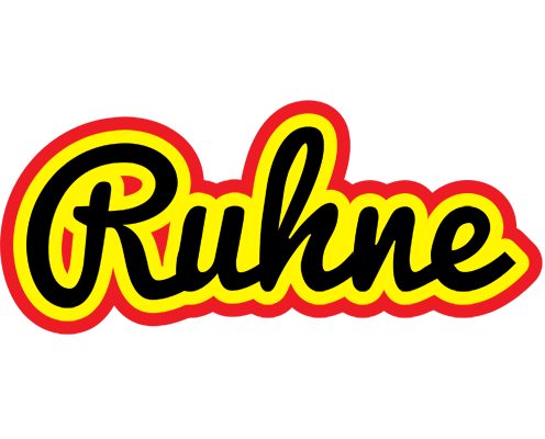 Ruhne flaming logo
