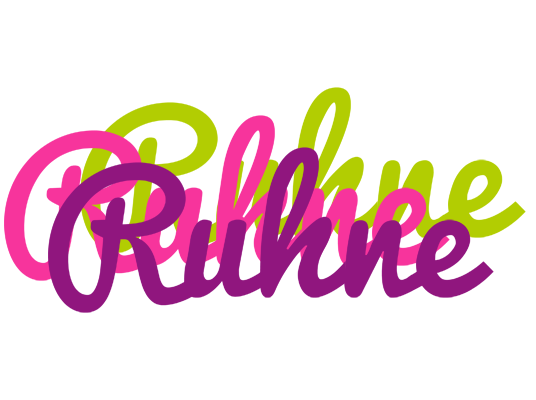 Ruhne flowers logo