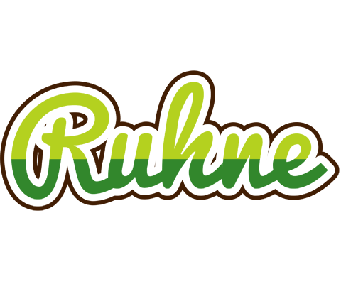 Ruhne golfing logo