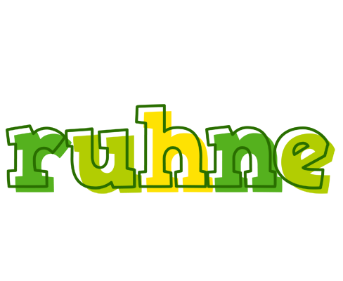 Ruhne juice logo