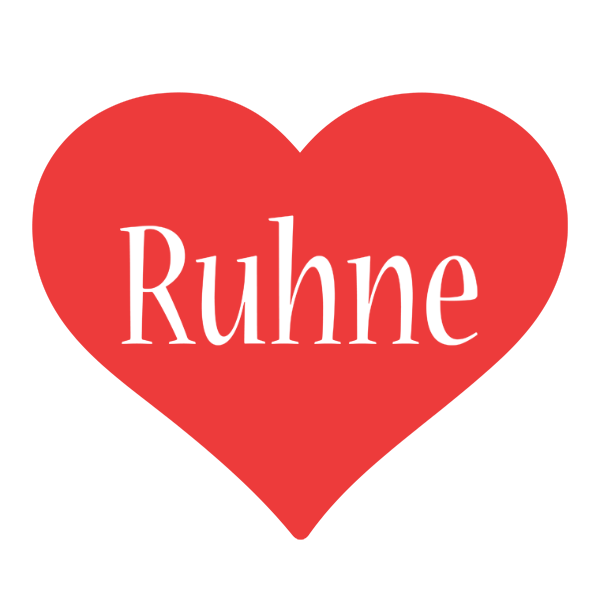 Ruhne love logo