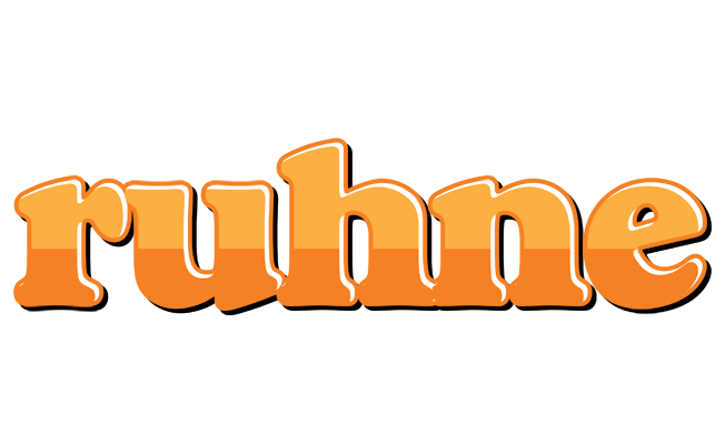 Ruhne orange logo