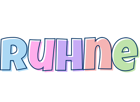 Ruhne pastel logo
