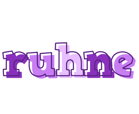 Ruhne sensual logo