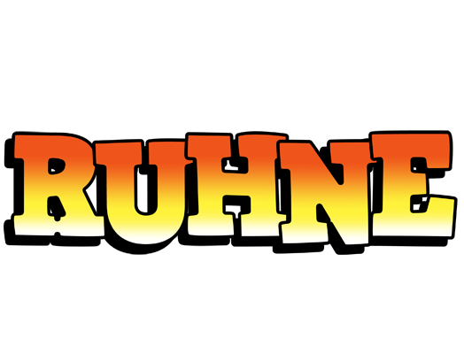 Ruhne sunset logo