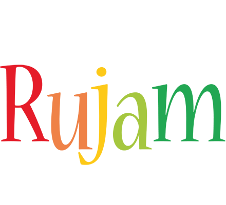 Rujam birthday logo
