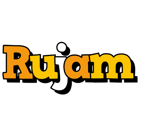 Rujam cartoon logo