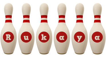 Rukaya bowling-pin logo