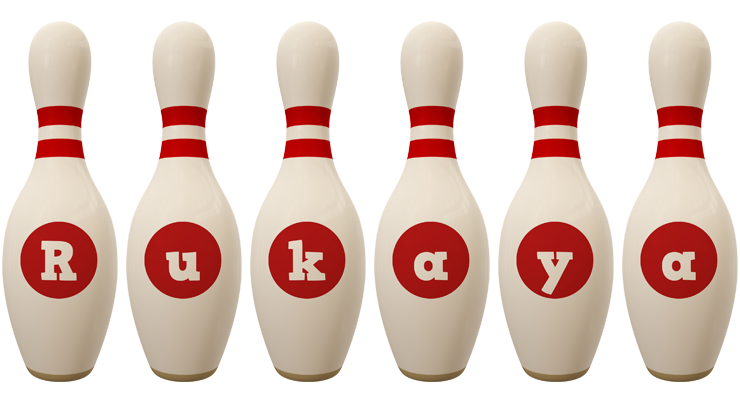 Rukaya bowling-pin logo