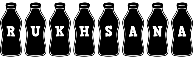 Rukhsana bottle logo
