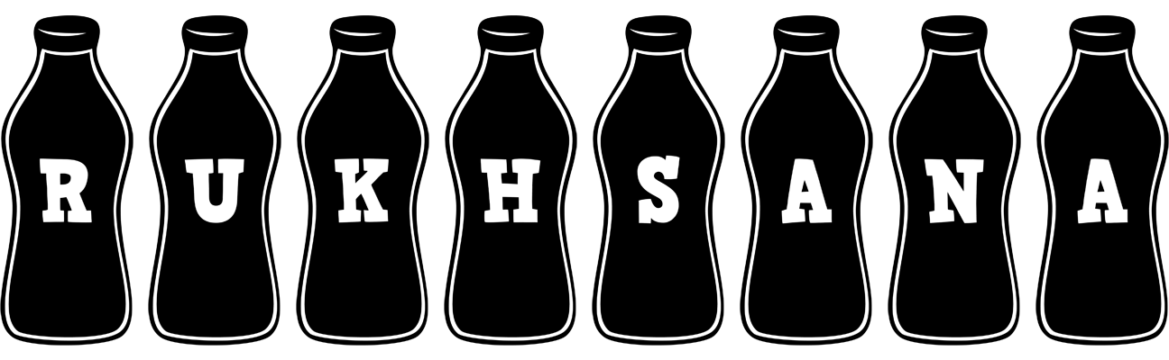 Rukhsana bottle logo