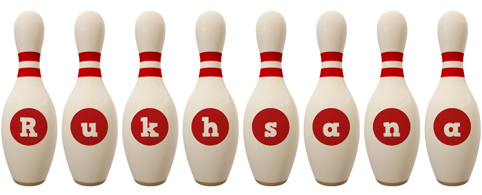 Rukhsana bowling-pin logo