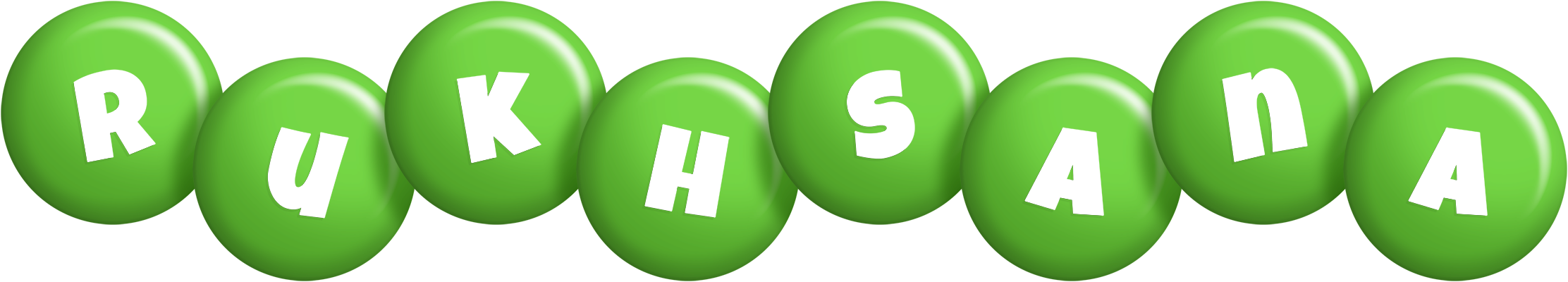 Rukhsana candy-green logo