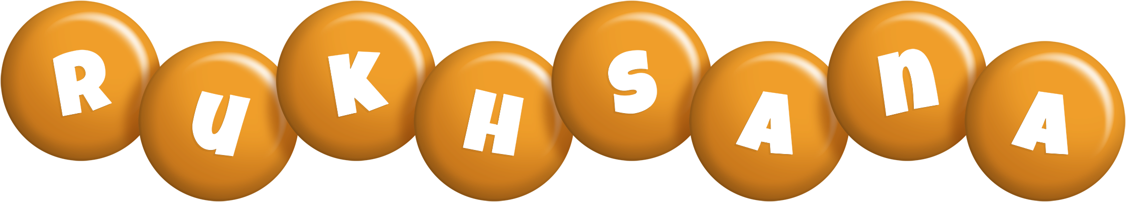 Rukhsana candy-orange logo