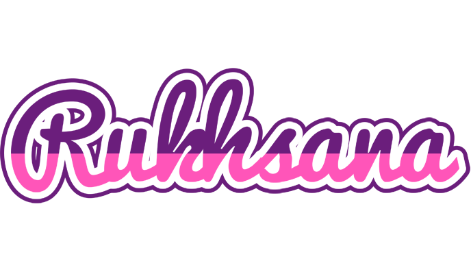 Rukhsana cheerful logo