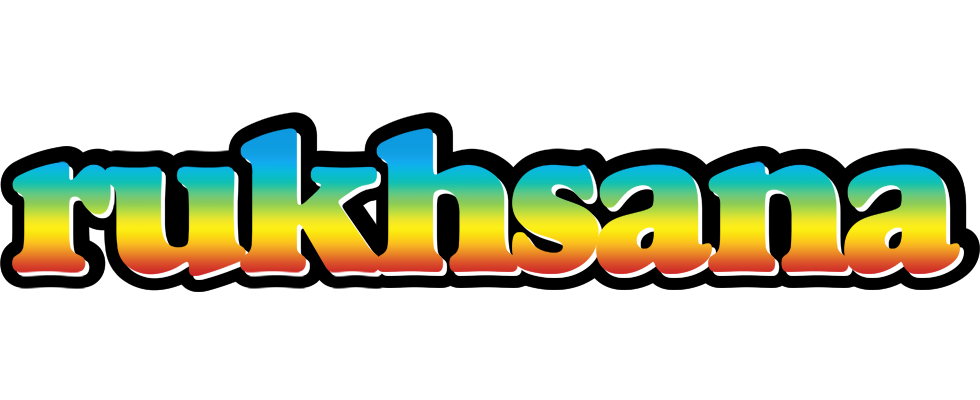 Rukhsana color logo