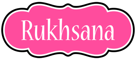 Rukhsana invitation logo