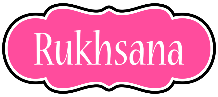 Rukhsana invitation logo