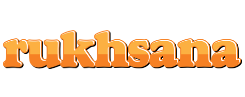 Rukhsana orange logo