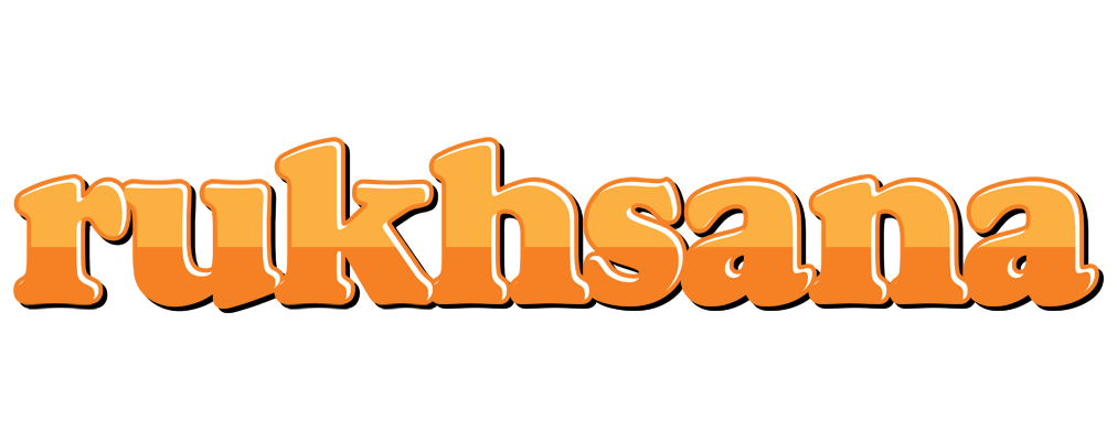 Rukhsana orange logo