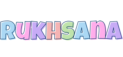Rukhsana pastel logo