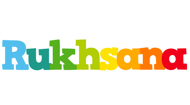 Rukhsana rainbows logo