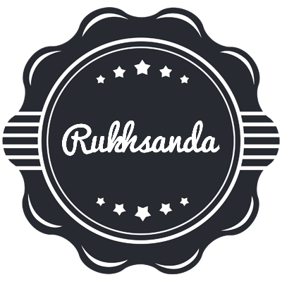 Rukhsanda badge logo