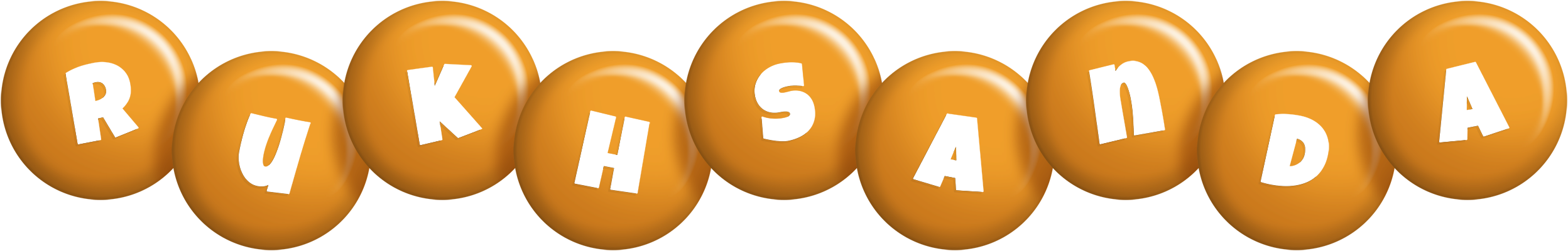 Rukhsanda candy-orange logo