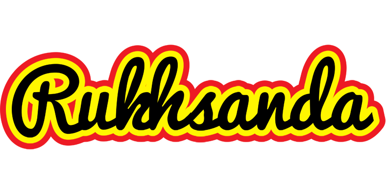 Rukhsanda flaming logo