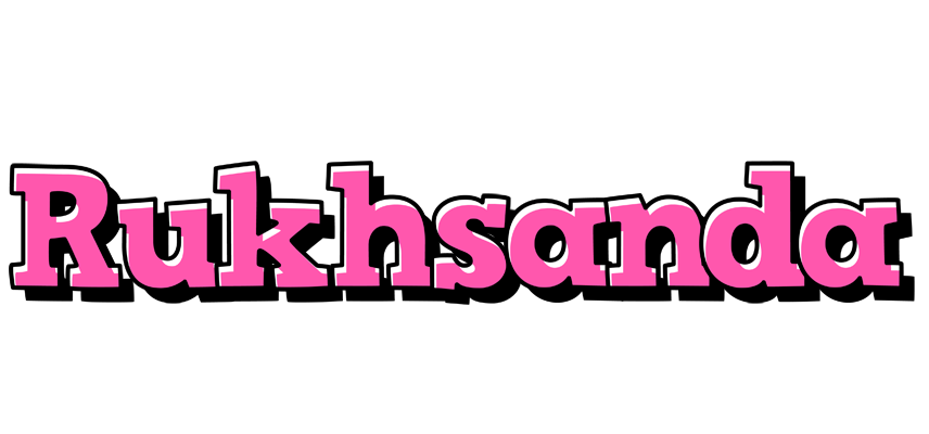 Rukhsanda girlish logo
