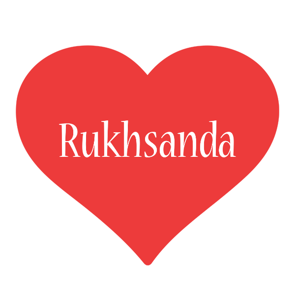 Rukhsanda love logo