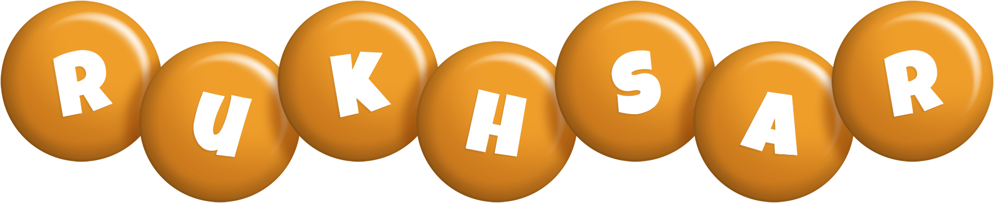 Rukhsar candy-orange logo
