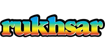 Rukhsar color logo