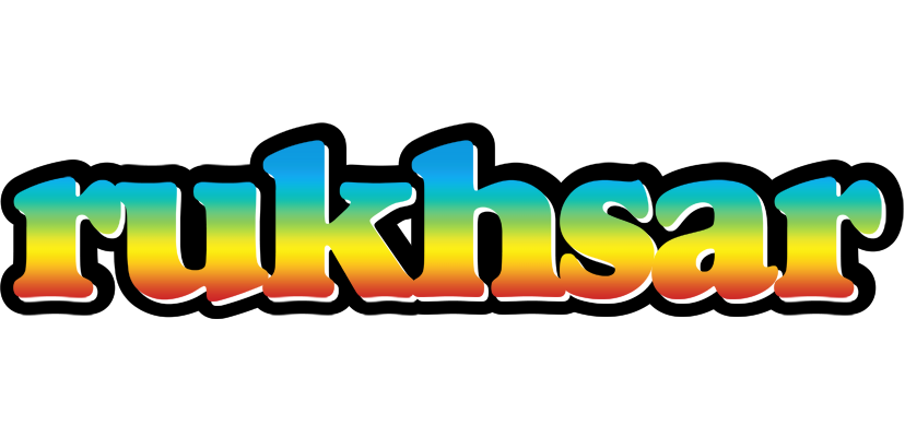 Rukhsar color logo