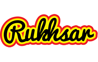 Rukhsar flaming logo