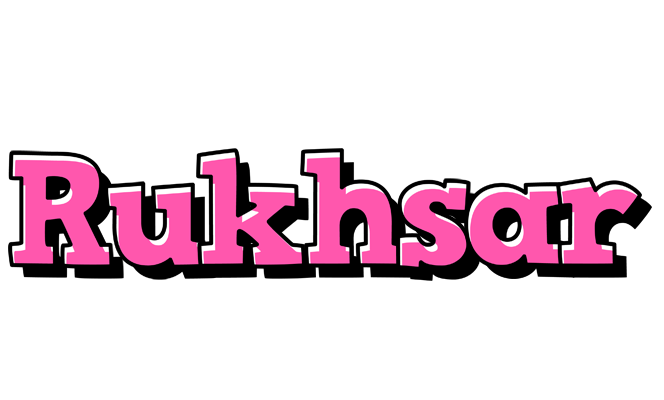 Rukhsar girlish logo
