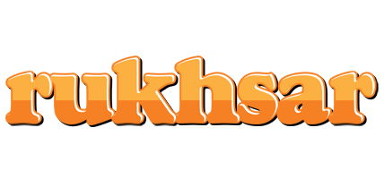 Rukhsar orange logo