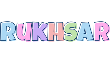 Rukhsar pastel logo