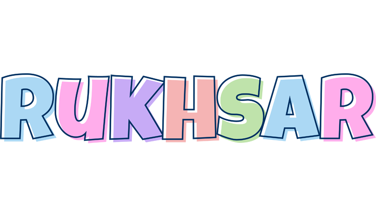 Rukhsar pastel logo