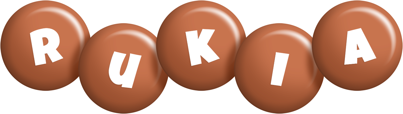 Rukia candy-brown logo