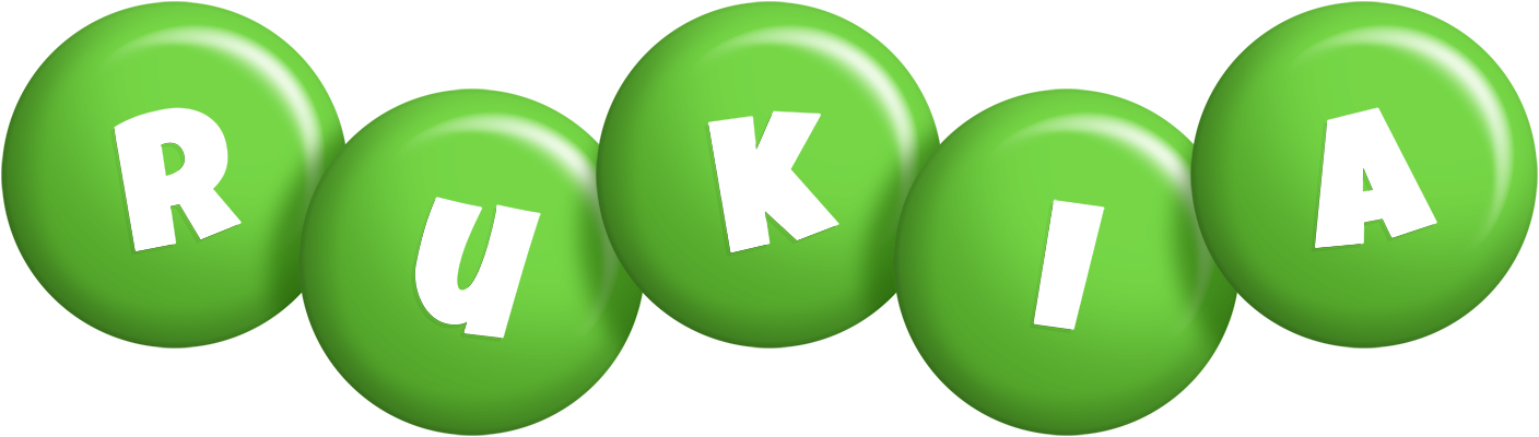 Rukia candy-green logo